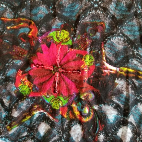 Desigual Cirque du Soleil Skirt, Artsy Pattern Mermaid Wearable Art, Size Small - Picture 10 of 12